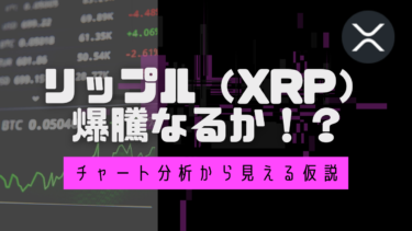 リップル（XRP）急騰なるか！？チャート分析と解説動画